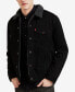 Фото #1 товара Men's Regular Fit Sherpa Denim Trucker Jacket