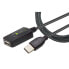 Фото #2 товара Techly IUSB-REP20TY - 5 m - USB A - USB A - USB 2.0 - 480 Mbit/s - Black