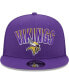 Фото #4 товара Бейсболка мужская New Era Minnesota Vikings фиолетовая Trucker 9FIFTY Snapback Hat