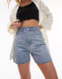 Фото #1 товара Topshop Hourglass denim Editor short in bleach