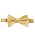 ფოტო #1 პროდუქტის Men's Gold Solid Bow Tie