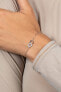 Delicate silver bracelet Linked hearts BRC115Y