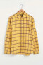Фото #1 товара Erkek Sarı Ekoseli Gömlek XSIDE Koleksiyonu