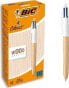 Bic Pióro Bic Wood Effect 0,32 mm Wielokolorowy (12 Sztuk)