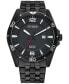 ფოტო #1 პროდუქტის Men's Black-Tone Stainless Steel Bracelet Watch 42mm