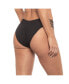 ფოტო #2 პროდუქტის Women's Lace Overlay Reversible Braided V Front Classic Bikini Bottom