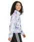 Big Girls Printed Zip-Front Mock-Neck Tricot Jacket