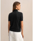 ფოტო #4 პროდუქტის Women's High Neck Short Sleeves Silk Knitted Sweater for Women