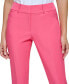 Women's Solid Slim-Fit Straight-Leg Trouser Pants