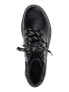 Фото #4 товара Time & Tru Womens Black Lace-Up Round Toe Slip-Resistant Ankle Hiker Boot US 8W