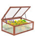 Фото #1 товара Garden Portable Wooden Green House Cold Frame Raised Plants Bed Protection