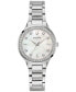 ფოტო #2 პროდუქტის Women's Classic Crystal Stainless Steel Bracelet Watch Box Set 30mm