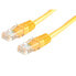 Фото #2 товара VALUE UTP Patch Cord Cat.6 - yellow 0.5 m - 0.5 m - Cat6 - U/FTP (STP) - RJ-45 - RJ-45