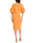 Фото #2 товара Badgley Mischka Draped Sleeve Dress Women's Orange 2