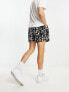 Фото #2 товара New Look abstract print shorts co-ord in black