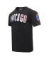 Фото #2 товара Men's Black Chicago Cubs Cityscape T-Shirt