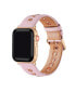 Фото #2 товара Morgan Pink Genuine Leather and Grommet Band for Apple Watch, 38mm-40mm
