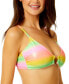 ფოტო #3 პროდუქტის Women's Gumdrop Gradient Ring-Front Bralette Bikini Top, Created for Macy's