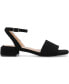 Фото #2 товара Women's Adleey Ankle Strap Tweed Block Heel Sandals