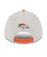 Men's Stone, Orange Denver Broncos 2023 NFL Draft 9FORTY Adjustable Hat