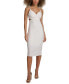 Women's Embellished-Strap Midi A-Line Dress