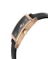 ფოტო #2 პროდუქტის Women's Avenue of Americas Mini Swiss Quartz Italian Black Leather Strap Watch 32mm