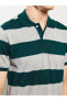 Фото #12 товара Polo Yaka Kısa Kollu Çizgili Pike Erkek Tişört