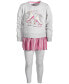 ფოტო #1 პროდუქტის Little Girls Perfect Pair Peplum Top and Leggings, 2 Piece Set, Created for Macy's