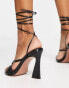 Фото #6 товара ASOS DESIGN Navarro pointed high heeled sandals in black