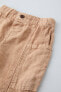 Фото #5 товара Льняные брюки с карманами ZARA