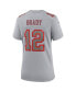 ფოტო #2 პროდუქტის Women's Tom Brady Gray Tampa Bay Buccaneers Atmosphere Fashion Game Jersey