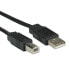 Фото #2 товара ROLINE USB 2.0 Flat Cable 0.8 m - 0.8 m - USB A - USB B - USB 2.0 - Male/Male - Black