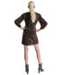 ფოტო #2 პროდუქტის Women's Twist-Front Long-Sleeve Fit & Flare Dress