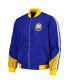 ფოტო #3 პროდუქტის Men's Royal Golden State Warriors Full-Zip Bomber Jacket