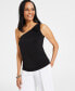 Фото #1 товара Petite Rosette One-Shoulder Top, Created for Macy's