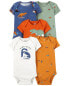 Фото #4 товара Baby 5-Pack Short-Sleeve Bodysuits 3M