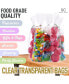 3 x 11 Inches Clear Cellophane Candy Bags With Ties - 200 Piece