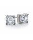 ფოტო #1 პროდუქტის Suzy Levian Sterling Silver Cubic Zirconia Asscher-Cut Classic Stud Earrings