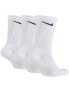 Nike Training Everyday Cushioned 3 pack crew socks in white