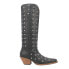 Фото #1 товара Dingo Broadway Bunny Studded Snip Toe Cowboy Womens Black Casual Boots DI155-00