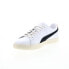 Puma Clyde Base L 39941301 Mens White Leather Lifestyle Sneakers Shoes