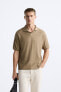 VERTICAL TEXTURED POLO SHIRT