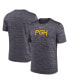 Фото #1 товара Men's Black Pittsburgh Pirates City Connect Practice Velocity Performance T-shirt