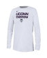 Big Boys White UConn Huskies 2024 On-Court Bench Energy T-shirt