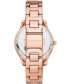 ფოტო #2 პროდუქტის Women's Liliane Rose Gold-Tone Stainless Steel Bracelet Watch 36mm