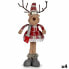 Decorative Figure Deer White Brown Red Grey 16 x 57 x 22 cm (4 Units)