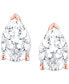 ფოტო #3 პროდუქტის Certified Lab Grown Diamond Pear Stud Earrings (5 ct. t.w.) in 14k Gold