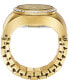 Фото #2 товара Часы Fossil Watch Ring Gold Tone Stainless Steel 15mm