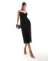 River Island beaded midi slip dress in black Черный, 36 - фото #1