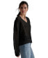 Фото #6 товара Женский свитер из хлопка с V-образным вырезом DKNY Jeans